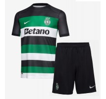 Sporting CP Koszulka Podstawowa dzieci 2024-25 Krótki Rękaw (+ krótkie spodenki)